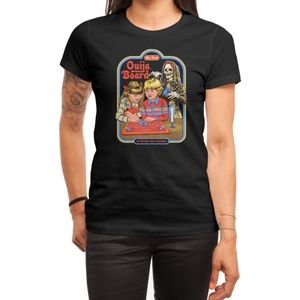 Woman’s XL Black Fitted Tee Ouija Board Halloween